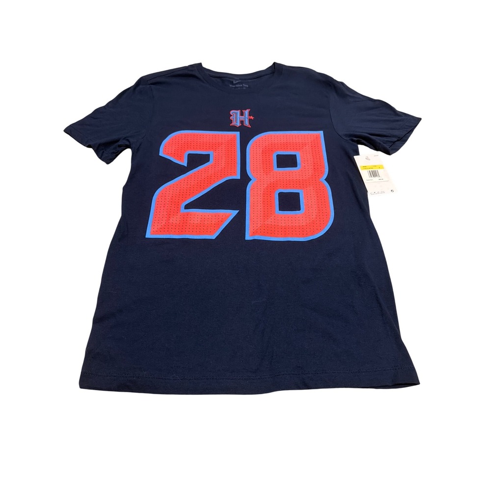 Nike Houston Texans Joe Mixon 28 Player T-Shirt Navy Blue Mens Small N199-41L